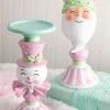 Decorator's Warehouse 12” Resin Candy Santa Candle Stand - Peppermint > Fun Gifts|Christmas Decor