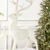 Decorator's Warehouse Resin Frozen Forest Flocked Deer > White Christmas|Christmas Decor