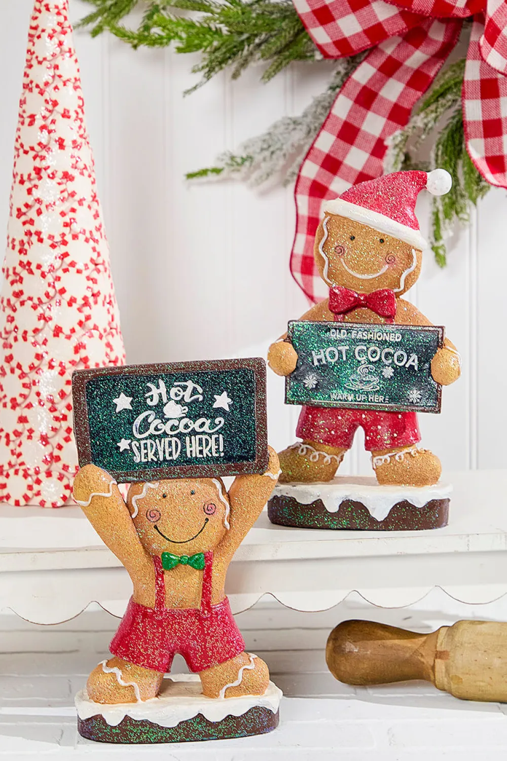 Decorator's Warehouse 9.8" Resin Gingerbread Man Holding Sign > Kristin'S Picks|Christmas Accents