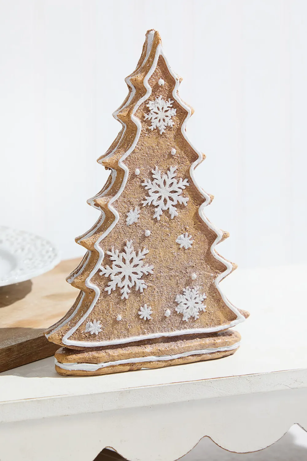 Decorator's Warehouse 8" Resin Gingerbread Tree W/ Snowflakes > Christmas Decor|Sugar & Spice