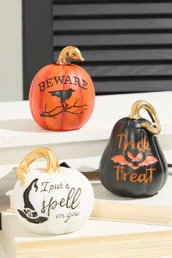 Decorator's Warehouse 4.3" Resin Halloween Pumpkin > Halloween|Halloween