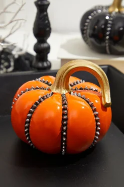 Decorator's Warehouse 5" Resin Halloween Pumpkin with Spikes > Halloween|Halloween