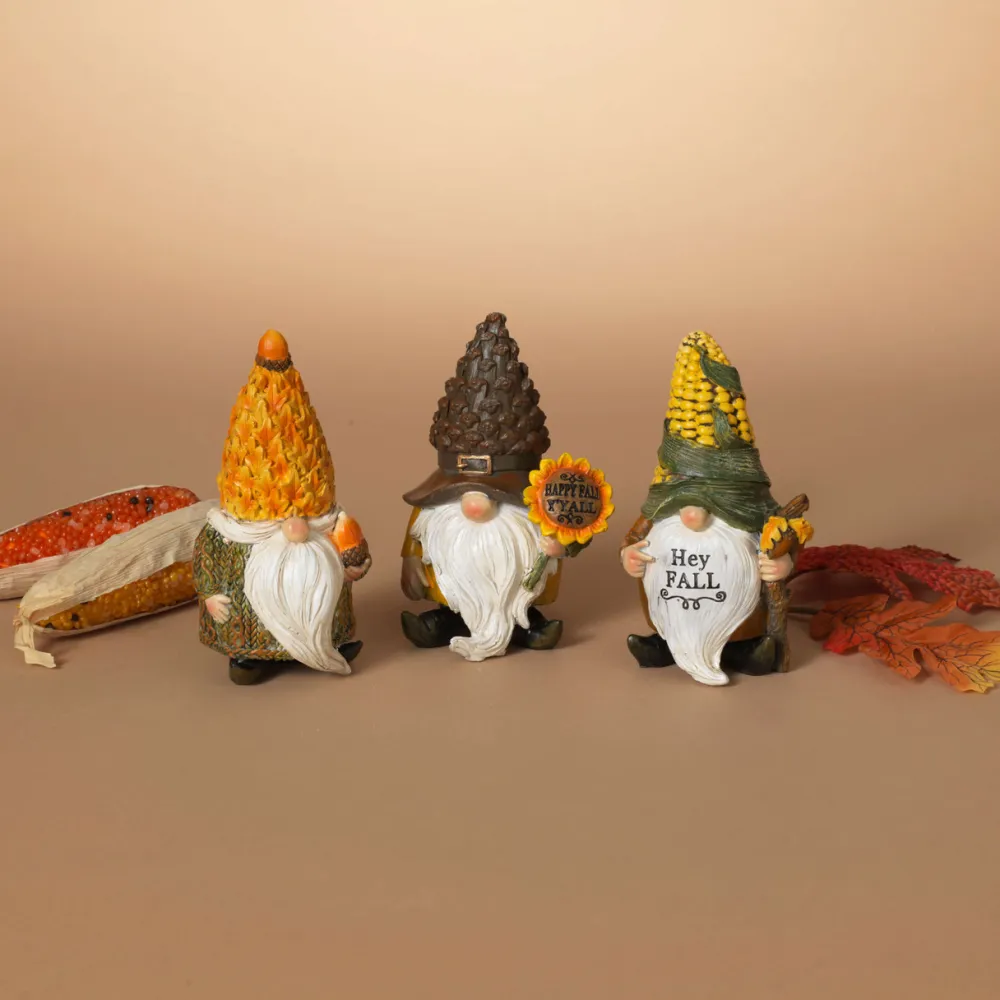 Decorator's Warehouse 5" Resin Harvest Gnome Figurine > Fall Decor|Fall Decor