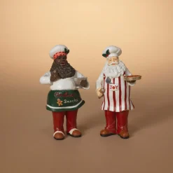 Decorator's Warehouse 8" Resin Holiday Chef Santa > Christmas Decor|Christmas Accents