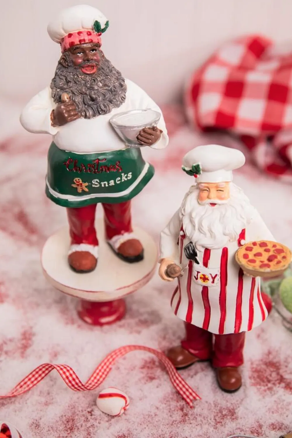 Decorator's Warehouse 8" Resin Holiday Chef Santa > Christmas Decor|Christmas Accents
