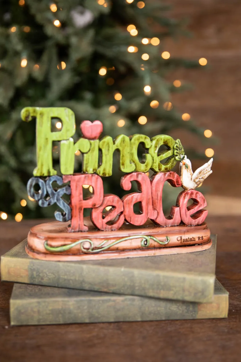 Decorator's Warehouse 10.25” Resin Inspirational Prince of Peace Candle Holder > Christmas Decor