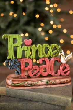Decorator's Warehouse 10.25” Resin Inspirational Prince of Peace Candle Holder > Christmas Decor