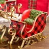Decorator's Warehouse Resin & Metal Holiday Sleigh, Red - Set Of 2 > Nutcracker|Christmas Accents