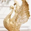 Decorator's Warehouse 14" Resin Royal Swan > Gold & Champagne|Natural Elegance