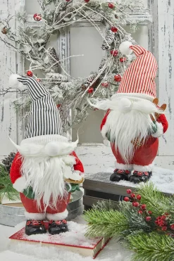 Decorator's Warehouse 13” Resin Santa Gnome Figurine > Christmas Accents|Christmas Decor