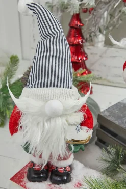 Decorator's Warehouse 13” Resin Santa Gnome Figurine > Christmas Accents|Christmas Decor