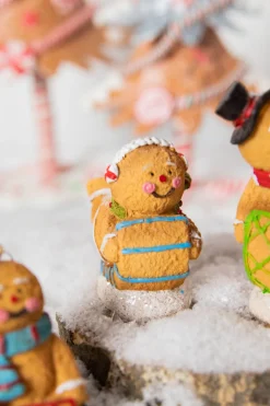 Decorator's Warehouse 4” Resin Sledding Gingerbread Man Ornament > Christmas Ornaments|Christmas Decor