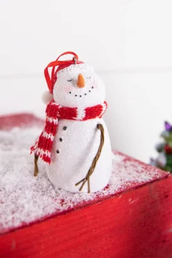 Decorator's Warehouse 3” Resin Snowman with Scarf > Christmas Ornaments|Christmas Decor