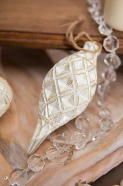 Decorator's Warehouse 4” Resin Weathered Diagonal Ornament > Christmas Ornaments|Winter Woodland