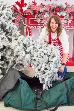 Decorator's Warehouse Rolling Christmas Tree Storage Bag - Green > Best Sellers|Christmas Trees