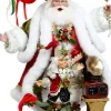 Decorator's Warehouse 23" Santa and Elf Playing Records - Mark Roberts > Mark Roberts