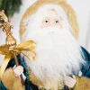 Decorator's Warehouse 18” Santa Figure - Blue Coat > Jewel Tones|Santas & Angels
