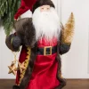Decorator's Warehouse 19” Santa Figure with Stars & Tree > Santas & Angels|Christmas Accents