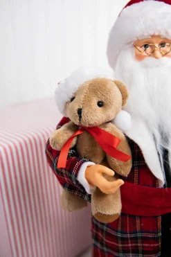 Decorator's Warehouse 18" Santa in Pajamas Figurine > North Pole Party|Santas & Angels