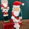 Decorator's Warehouse 15" Santa Nutcracker with List & Tree > Christmas Decor|Nutcracker
