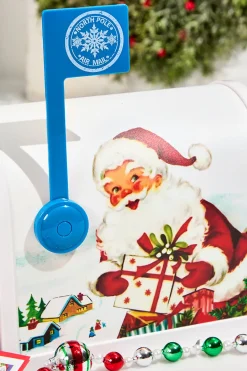 Decorator's Warehouse 10" Santa's Enchanted Mailbox - White > Christmas Decor|Retro Brites