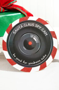 Decorator's Warehouse 10.5" Santa Spy Cam Sign > North Pole Party|Christmas Decor