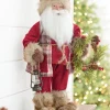 Decorator's Warehouse 18" Santa with Wreath & Lantern > Christmas Decor|Farmhouse