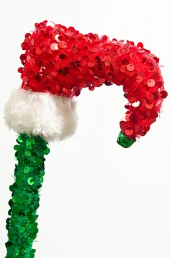 Decorator's Warehouse 23" Sequin Elf Legs Spray > Christmas Decor|Christmas Sprays