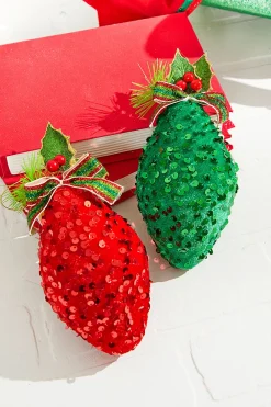 Decorator's Warehouse 7" Sequin Finial Ornament > Christmas Decor|Christmas Ornaments