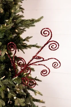 Decorator's Warehouse 30" Sequins Curl Christmas Spray > Christmas Decor|Christmas Sprays