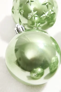Decorator's Warehouse 3" Shiny Light Green Shatterproof Tube > Boxed Sets|Christmas Sale