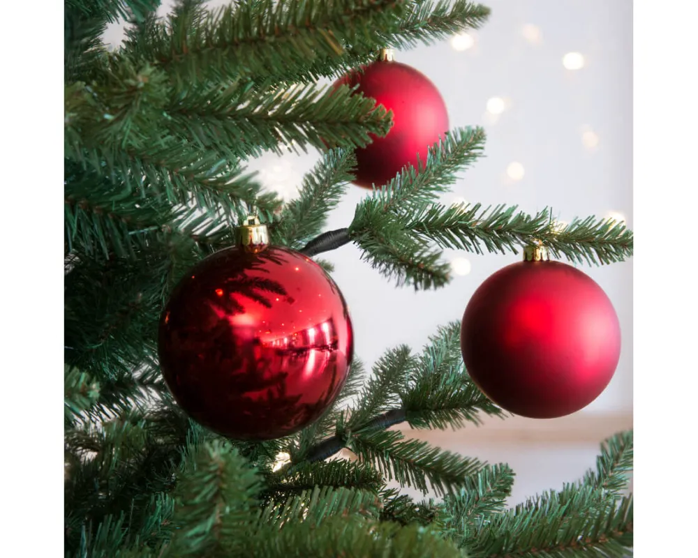 Decorator's Warehouse 3.1” Shiny/Matte Christmas Red Shatterproof Ornaments - Set of 6 > Cardinal|Nutcracker