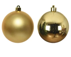 Decorator's Warehouse 3.1” Shiny/Matte Light Gold Shatterproof Ornaments - Set of 6 > Nutcracker|Boxed Sets