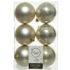 Decorator's Warehouse 3.1” Shiny/Matte Pearl Shatterproof Ornaments - Set of 6 > Boxed Sets|Christmas Decor