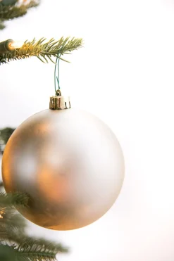 Decorator's Warehouse 3.9” Shiny/Matte Pearl Shatterproof Ornaments - Set of 4 > Boxed Sets|Christmas Decor