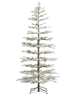 Decorator's Warehouse 7.5' Sierra Pine Lightly Flocked Tree with 300 Warm White LED Lights > Christmas Decor|Flocked Or White