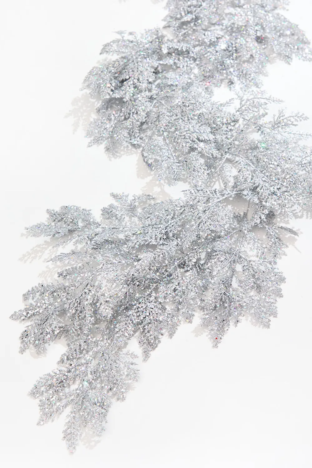 Decorator's Warehouse 6' Silver Bling Bling Cedar Garland > White Christmas|Christmas Sale