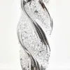 Decorator's Warehouse 7"- 8" Silver Glass Drop Ornament > White Christmas|Red & Silver