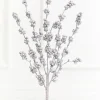 Decorator's Warehouse 26" Silver Glitter Berries Spray > White Christmas|2026 New Additions