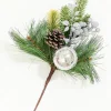 Decorator's Warehouse 14.5" Silver Glitter Pinecone Ornament Spray > White Christmas|Christmas Decor
