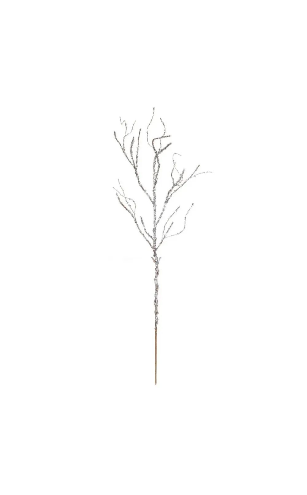 Decorator's Warehouse 43” Silver Sequin Branch > White Christmas|Christmas Sprays