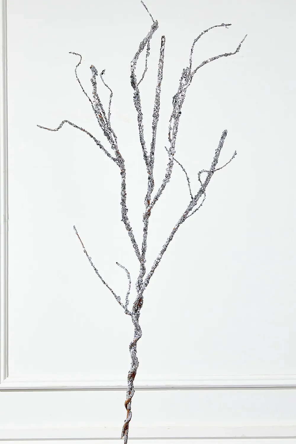 Decorator's Warehouse 43” Silver Sequin Branch > White Christmas|Christmas Sprays
