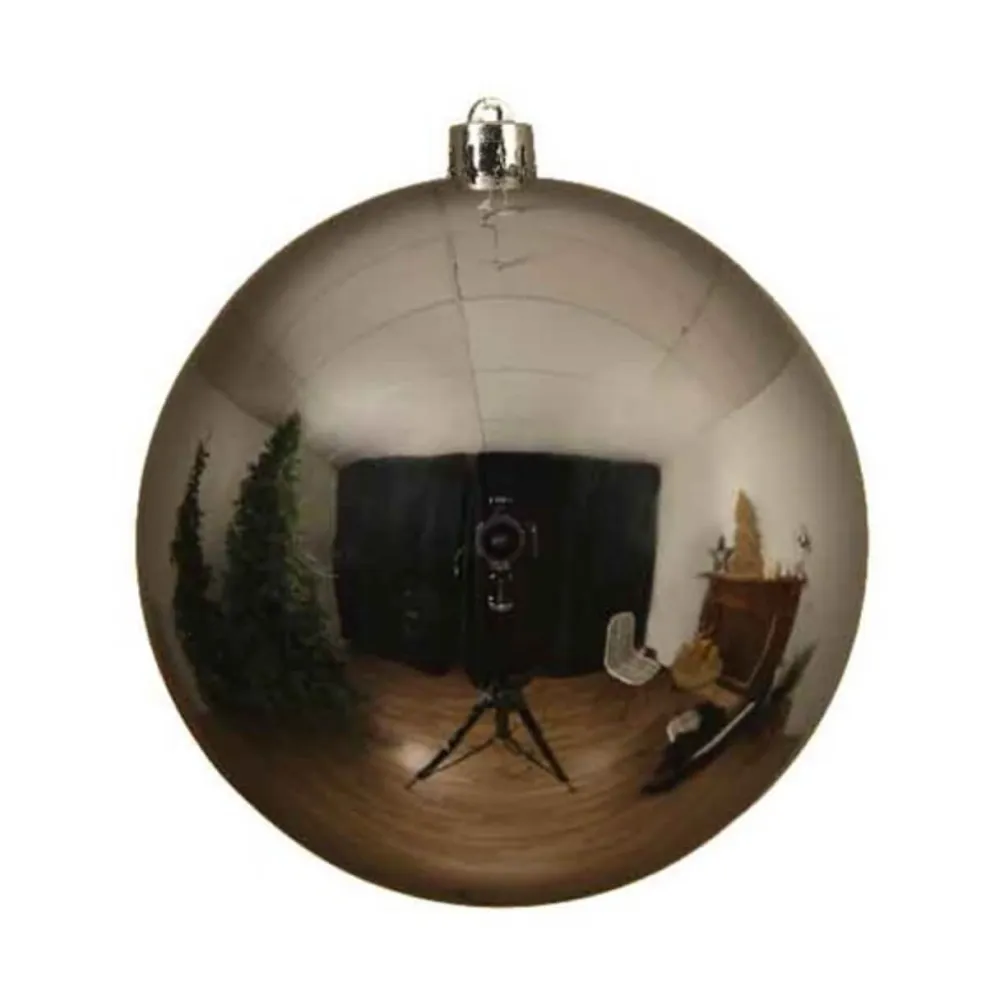 Decorator's Warehouse 5.5" Silver Shatterproof Ornament > Small Shatterproof (Under 6")|Christmas Decor