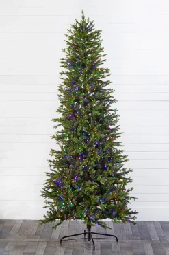 Decorator's Warehouse 9' Slim Southern Fir with 1500 3mm Lights > 9 Feet|Green