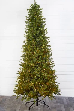 Decorator's Warehouse 10' Slim Southern Fir with 2000 3mm Lights > Green|Color Changing