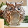 Decorator's Warehouse 6” Small Glass Owl figurine > Fall Decor|Winter Woodland