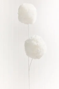 Decorator's Warehouse 27" Snowball Spray with Glitter > North Pole Party|Christmas Sale