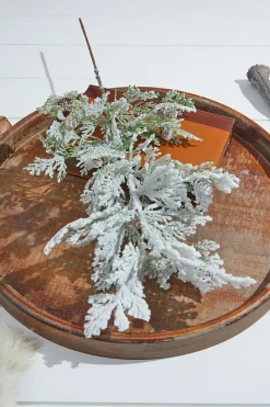 Decorator's Warehouse 24” Snow Cedar Spray > Winter Woodland|Christmas Sprays