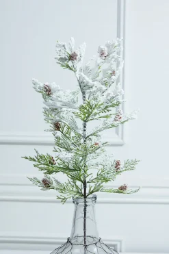 Decorator's Warehouse 24” Snow Cedar Spray > Winter Woodland|Christmas Sprays