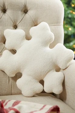 Decorator's Warehouse Snowflake Pillow 19" x14" > Christmas Decor|Christmas Textiles